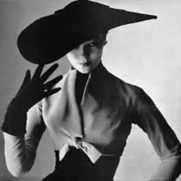 SPLENDID 1950s\' BLACK STRAW CARWHEET HAT + WHITE FABRIC ROSE & OSTRICH FEATHER main image 5